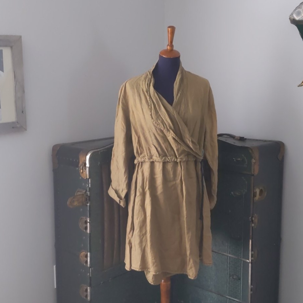 Cynthia Ashby hand dyed linen dress